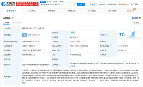 博亚精工等在武汉成立科技新公司，注册资本2000万布局计算机系统集成服务